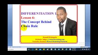 6 -THE CONCEPT BEHIND DIFFERENTIATION USING CHAIN RULE (A-LEVEL MATH)