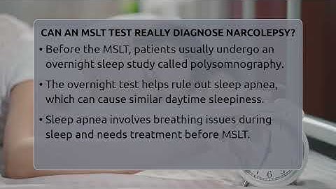 Can An MSLT Test Really Diagnose Narcolepsy? - Sleep Apnea Support Network