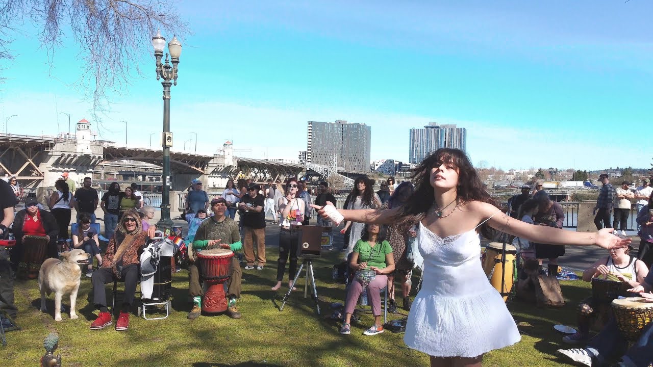 Portland Saturday Market Drum Circle #1