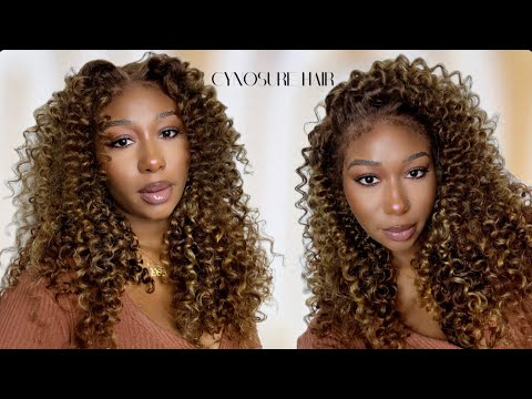 Perfect Blonde Highlight Hair😍| 8x5 4c edge 4/27 highlight curly glueless wig Ft. Cynosure Hair