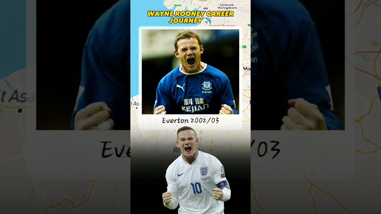 WAYNE ROONEY CAREER JOURNEY ✈️🏴󠁧󠁢󠁥󠁮󠁧󠁿🇺🇲 