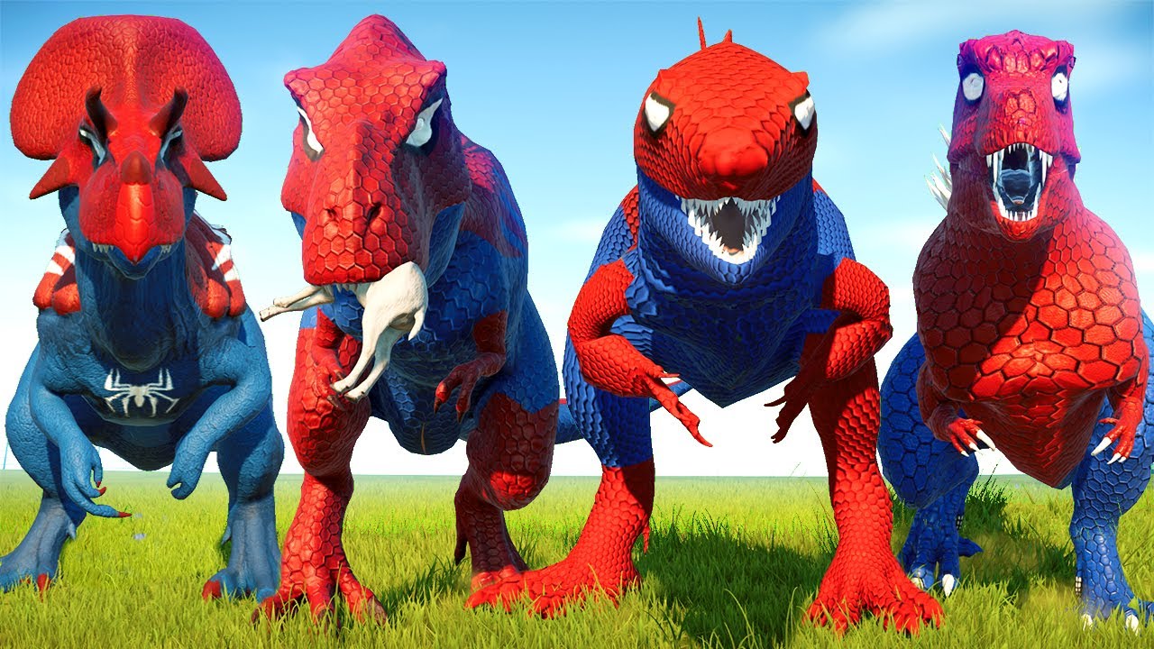 Con Khủng Long Bạo Chúa Siêu Nhân Nhện T-ReX đánh đấu Khủng Long HULK - khung log