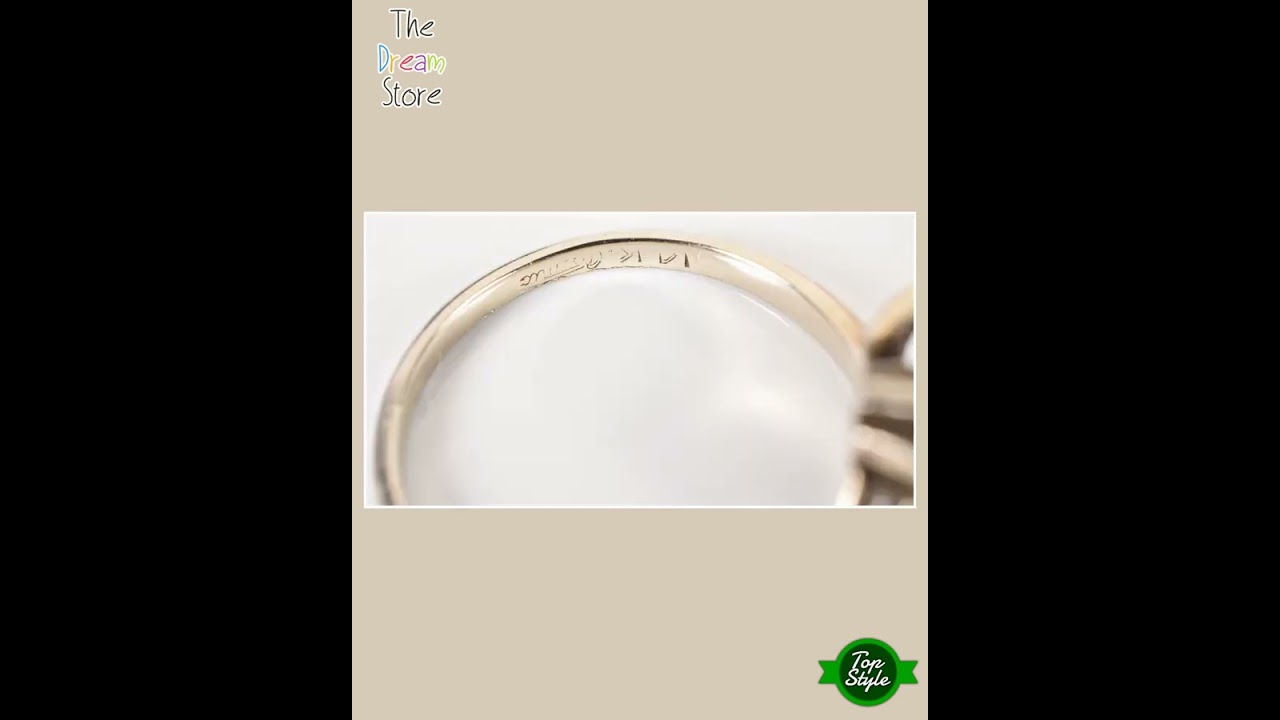 Diamond & 14K White Gold Floral Wedding/Engagement Ring Set Size 5-1/4