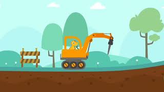 Dino Digger - The Truck Kids Games Dinosaur, Bulldozer, Drill, Crane Truck screenshot 3