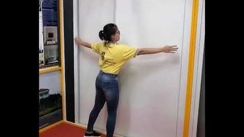 Cửa Lưới Chống Muỗi Xếp Xích Có Ray 02 Cánh Dành Cho Cửa Đi