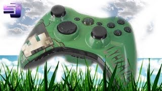 Minecraft custom airbrushed xbox360 controller|Elite-customz.com