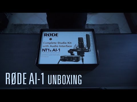RØDE AI-1 Complete Studio Kit Unboxing in my studio