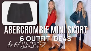 6 Ways To Style A Black Mini Skirt Skort Mini Skirt Outfit Ideas Abercrombie And Fitch