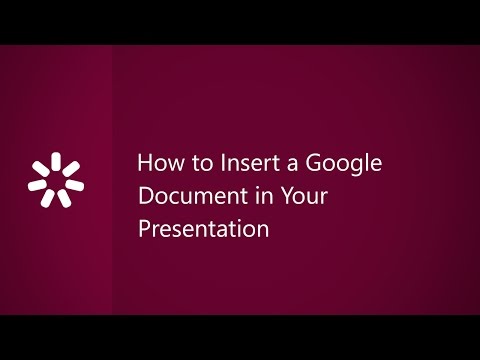 Video How to Insert a Google Document in Your Presentation - youtube