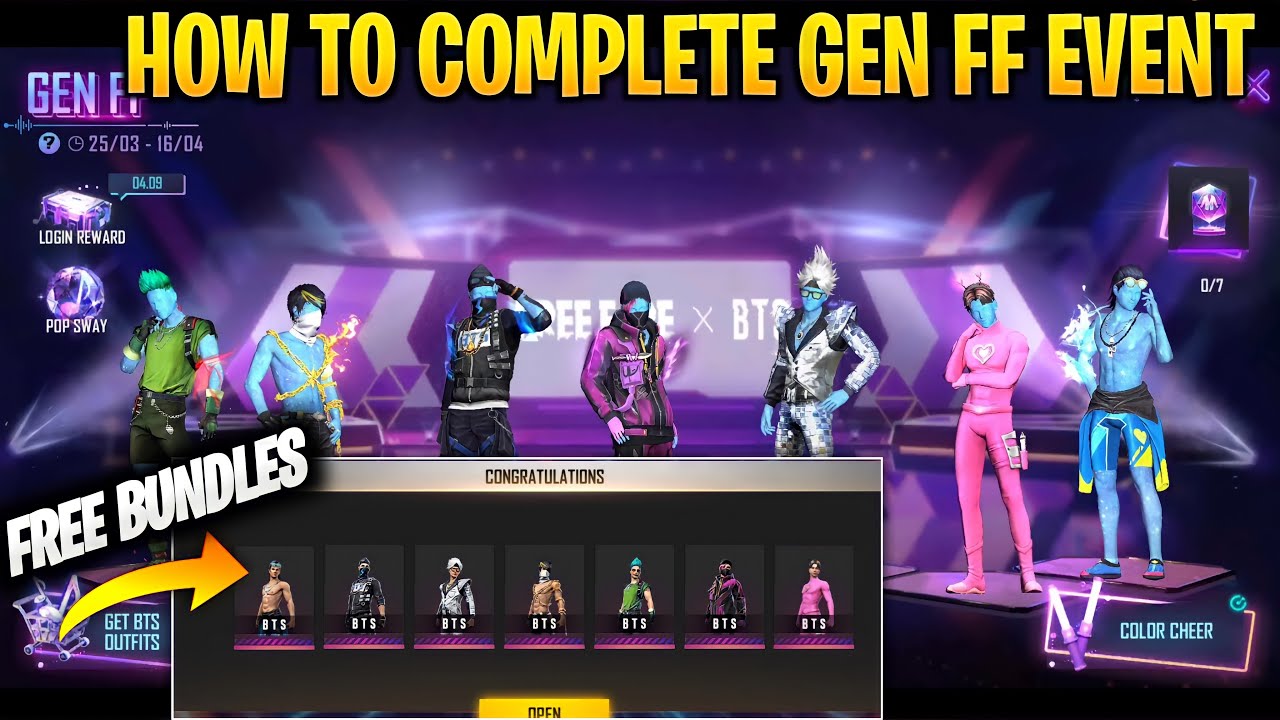 Gen FF || How To Complete Gen FF Event || Free Fire Gen FF Event || Free Fire New Event Gen FF