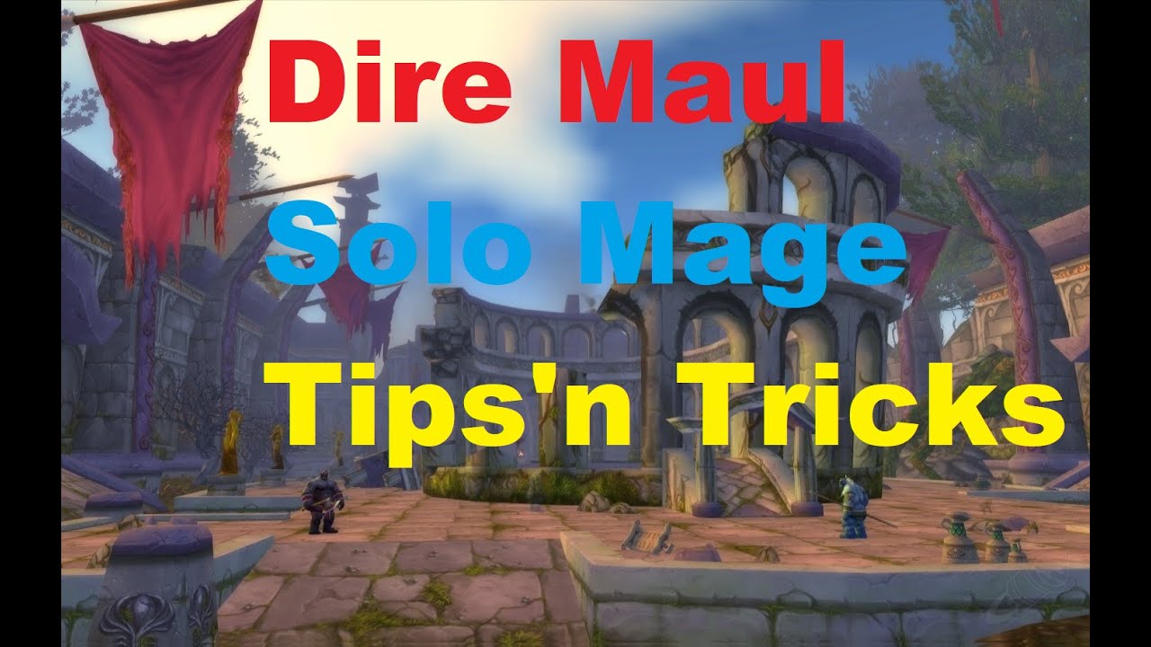 Dire Maul: North + East // Solo Mage AoE Guide