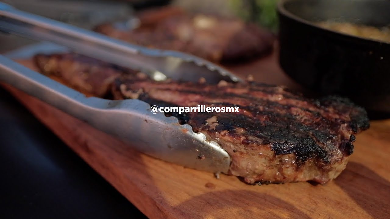 Rib Eye & New York a La Mantequilla y Ajo • Comparrilleros MX YouTube