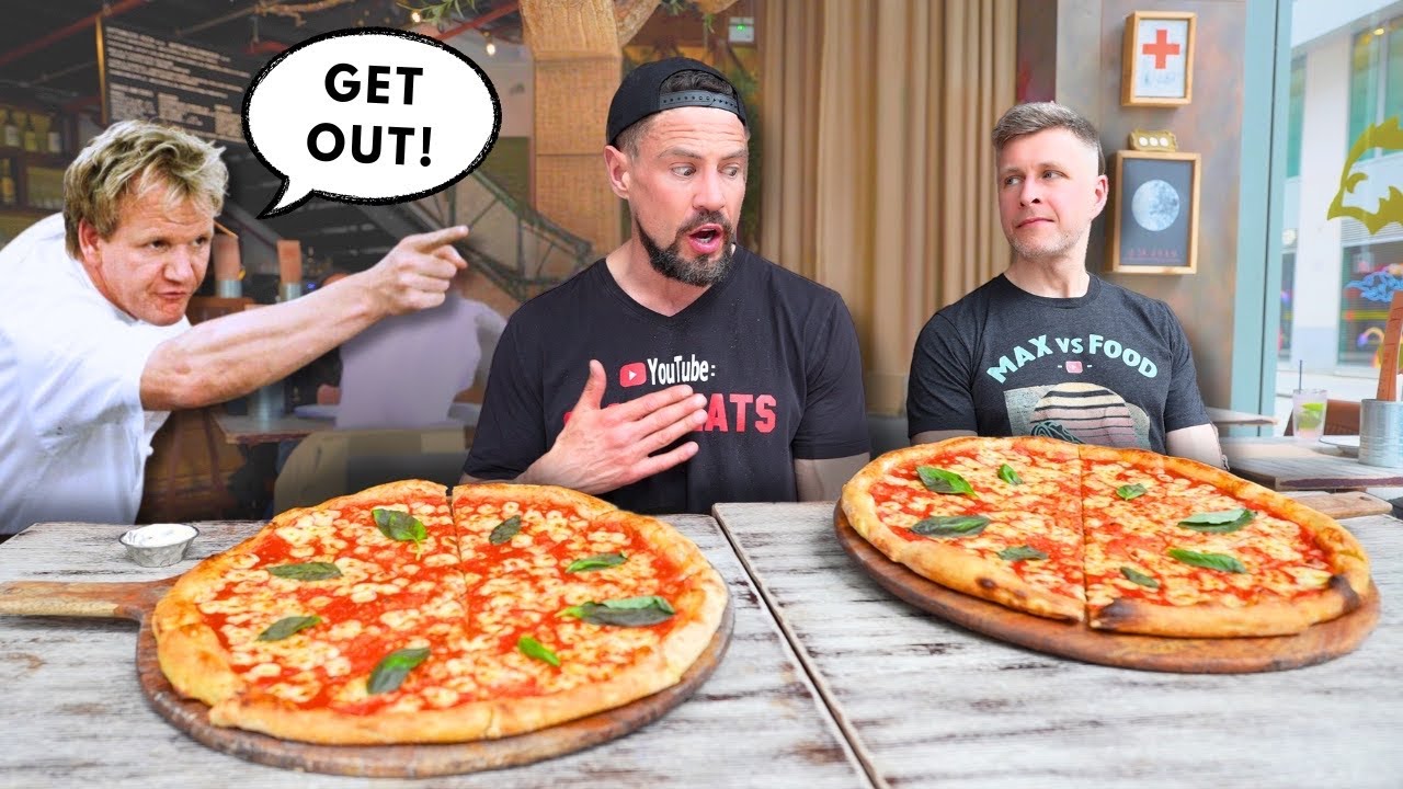 GORDON RAMSAY INVITED US TO BEAT BeardMeatsFood 48 SLICE PIZZA RECORD – HE WASN’T READY!