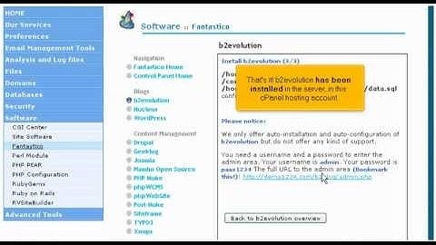 An introduction to using Fantastico RVSkin