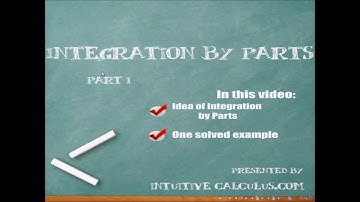 Integration by Parts, Part 1