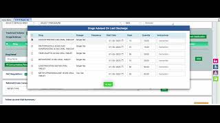 How to add Drugs in OPD dr Desk from last Discharge Summary