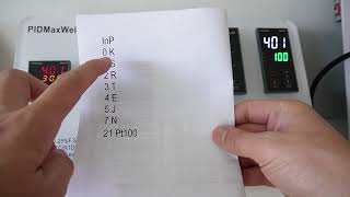 Input sensor configuration for ME65 PID Temperature Controller