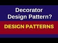 Decorator design pattern real time example|decorator pattern