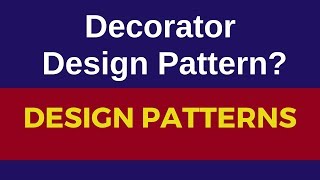 Decorator design pattern real time example|decorator pattern