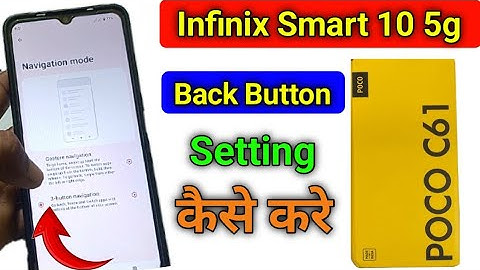 Poco c61 back button setting | Poco c61 me back button kaise lagaye/navigation key setting