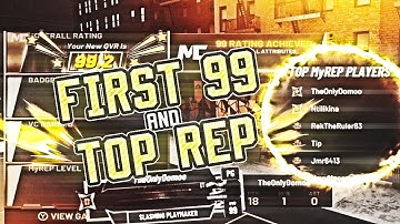 THE FIRST IN THE WORLD TO HIT 99 OVERALL IN NBA 2K20! IM THE HIGHEST REP IN 2K20!