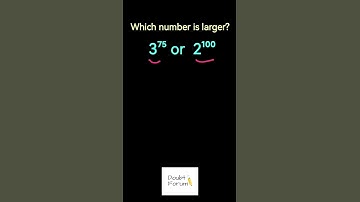 which number is larger 3^75 or 2^100 #math #aptitude #exponents #satmath #olympiad