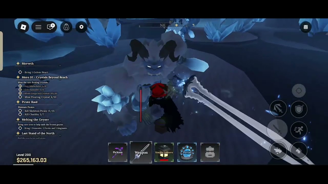 Spending 5 hours in the forge and seeing how many yeti hearts i get