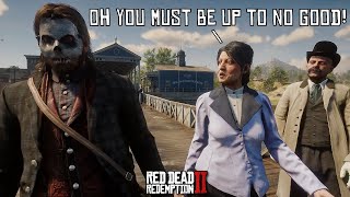 Locals Reaction to Arthur Wearing A Mask | RDR2 @gamermanofficial