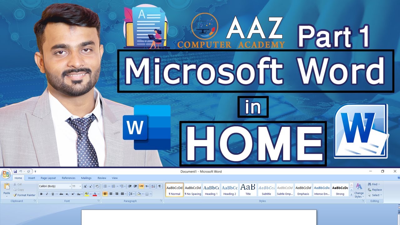 use all option of home menu in word
