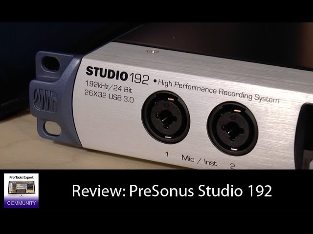 DTM・DAW Presonus Studio192 Review PreSonus Studio 192 - YouTube