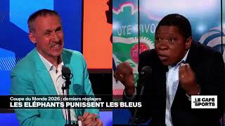 LES ÉLÉPHANTS MANGENT LE BOUILLON DE COQS DE FRANCE ; LES LÉOPARDS ET LIONS AIGUISENT LEURS DENTS