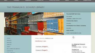Information Request Materials through Interlibrary Loan Update