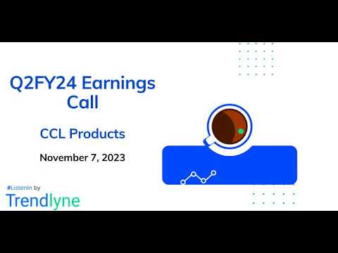 CCL Products India Earnings Call for Q2FY24 - YouTube