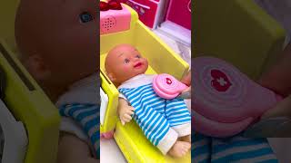 Satisfying With Unboxing Doll Ambulance Toys, ASMR Video #shorts