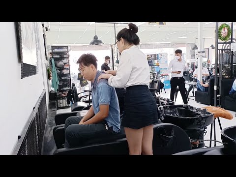 Relaxing shampoo and facial massage with the cute young girl at 30 shine Bien Hoa