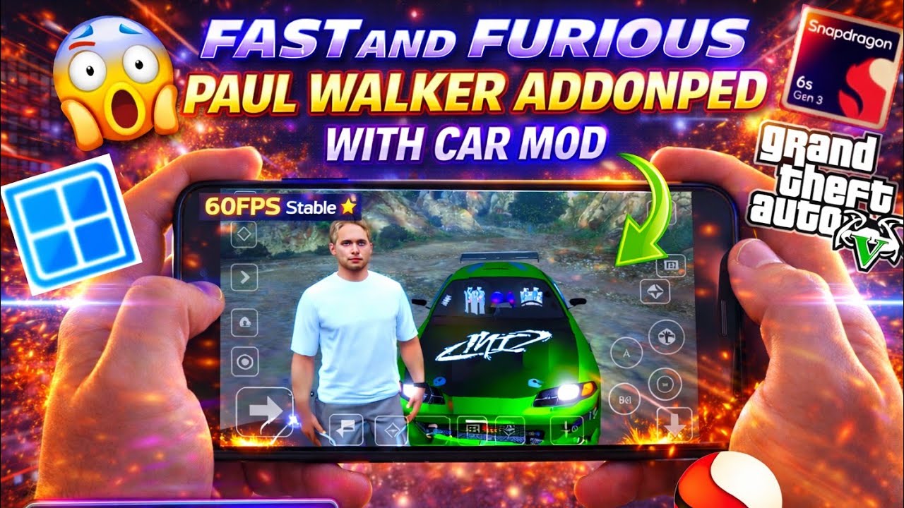 GTA 5 LITE WINLATOR 10.1 POUL WALKER ADDONPED WITH CAR MOD GAMEPLAY ANDROID SNAPDRAGON 6S GEN 3 🔥🔥