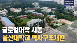 울산대 학사구조개편..글로컬대학 시동 (2024.02.20/뉴스데스크/울산MBC)