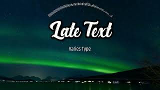 PARTYNEXTDOOR Type Beat - Late Text