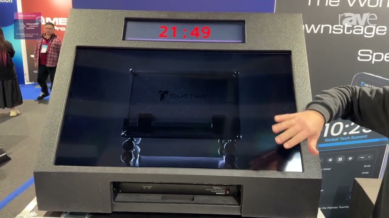 ISE 2026: Cuetime Showcases Confidence Monitor With Built-in Speaker Timer