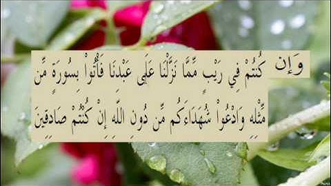 القران الكريم سورة البقرة الاية 23