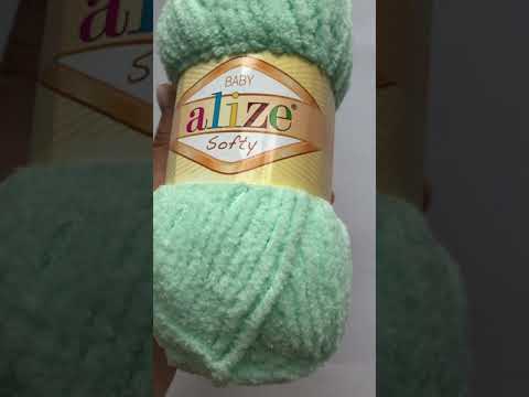 Подробный обзор пряжи Alize Softy №669 Светлая бирюза
