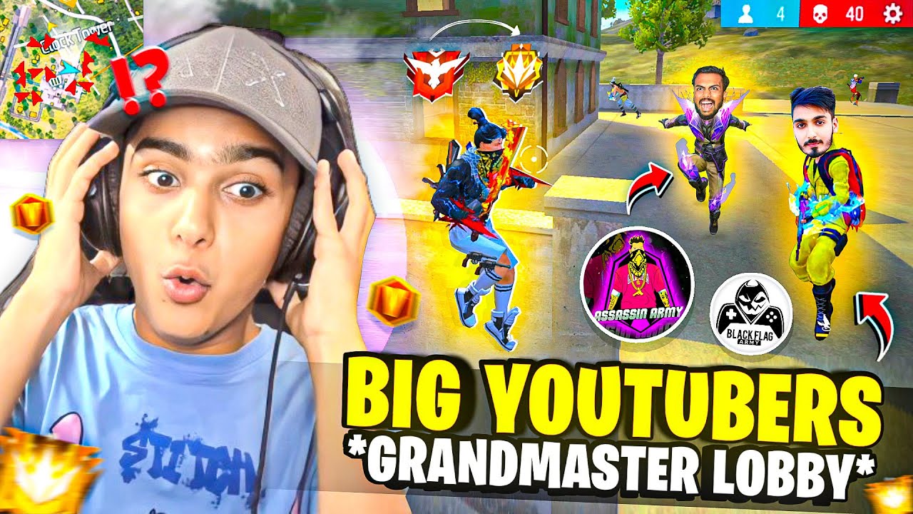 High Grandmaster Lobby में Big Youtuber आगये 🤯⚠️ और Minus लगवा दिया 😭 - Aditech