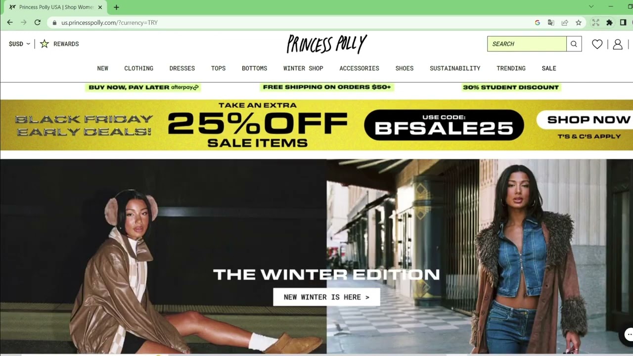 Princess Polly Promo Code | Princess polly discount code | princess polly coupon code