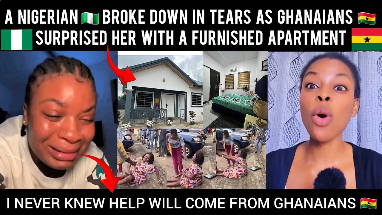 A Nigerian🇳🇬 Broke down In Tears As Ghanaians🇬🇭 Surprised Her With A Furnished Apartment In Ghana🇬🇭
