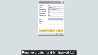 How to Process Production Receipts in SAP Business One | Agility Essentials Tutorial