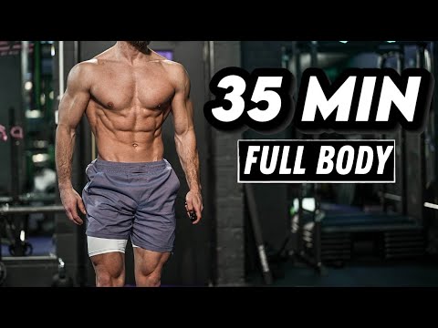 35 Min FULL BODY WORKOUT With WARM UP No Equipment No Repeat Rowan Row 