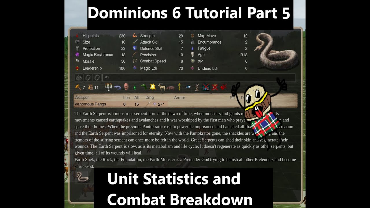 Dominions 6 Guide for New Players Part 5 Unit Statistics and Combat Breakdown! YouTube
