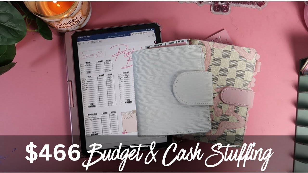 Budget and Cash Envelope Stuff $466 With Me | January 2026 Paycheck #2  