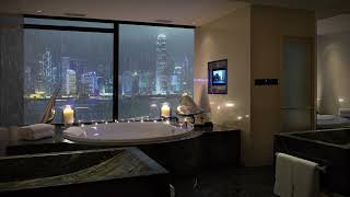 "Escape to Serenity: Indulge in the Soothing Rainfall of Our Luxury New York Apartment"