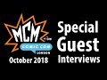 MCM London Comic Con 2018 October Special Guest interviews